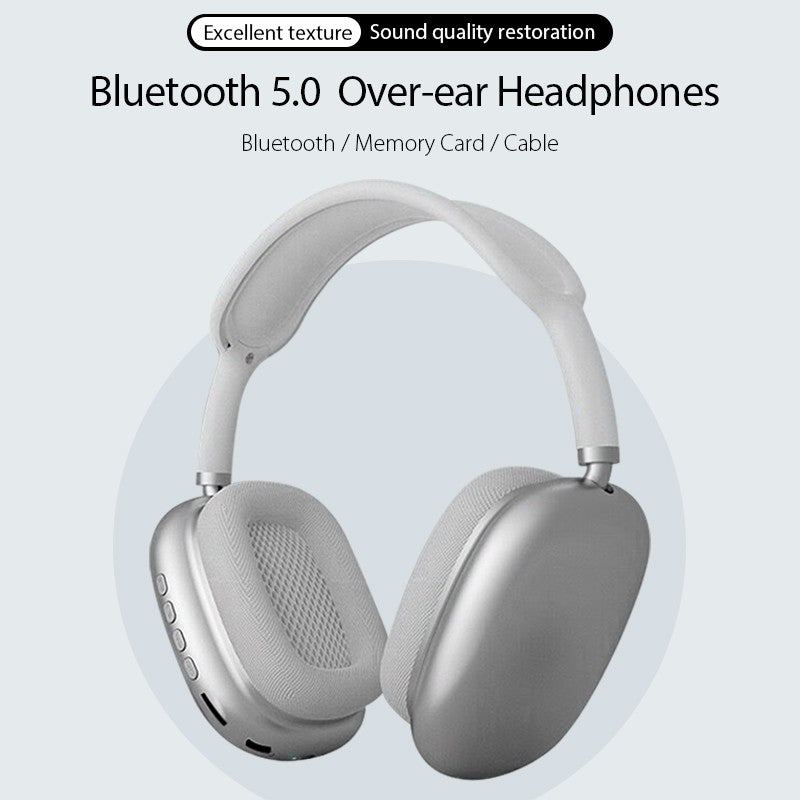 IMPORTED P9 Wireless Bluetooth Headphones With Mic Noise Cancelling Headsets Stereo Sound Earphones Sports Gaming Headphones Supports TF