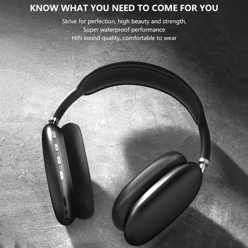 IMPORTED P9 Wireless Bluetooth Headphones With Mic Noise Cancelling Headsets Stereo Sound Earphones Sports Gaming Headphones Supports TF